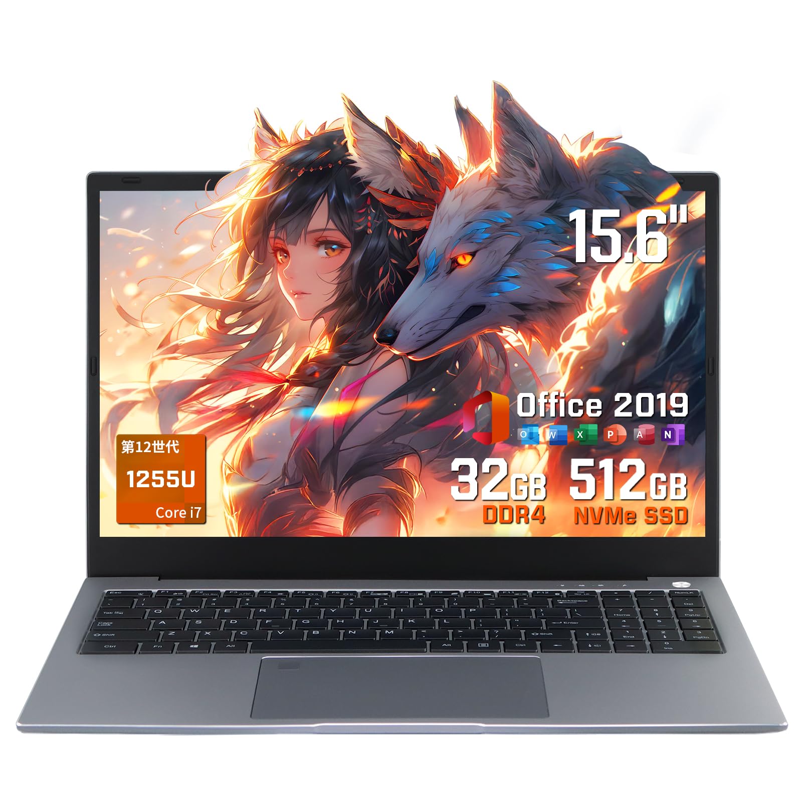 Amazon.co.jp: 【Core 第12世代 i7-1255U】ノートパソコン Office搭載